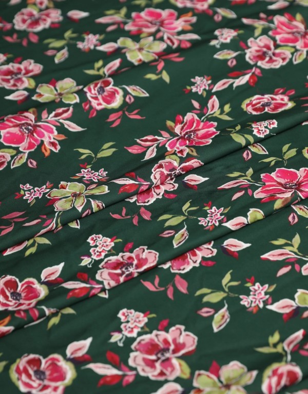 Aurelia Crepe - Emerald Green