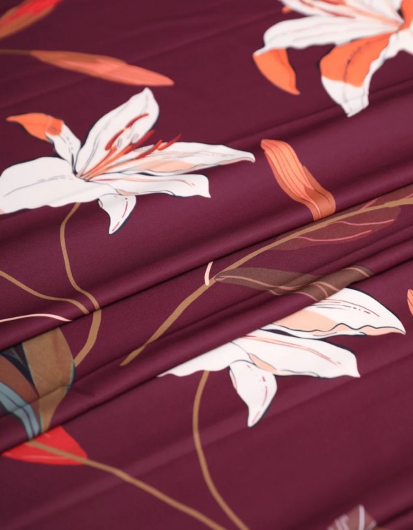 Aurelia Crepe - Burgundy