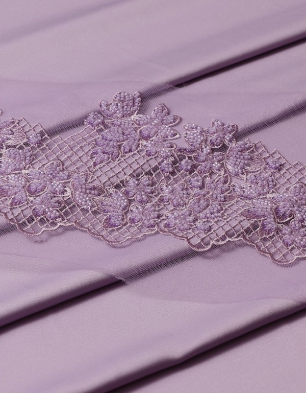 Gemline Lace Mix & Match - Lilac + Satin Lilac