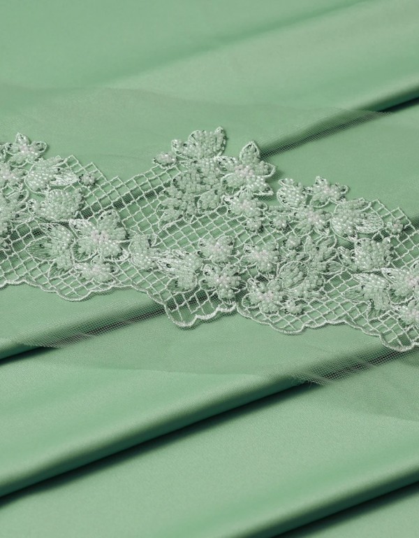 Gemline Lace Mix & Match - Mint Green + Satin Sage Green