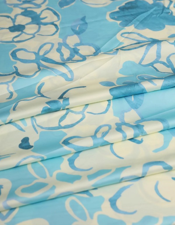 Liora Silky - Cream + Baby Blue